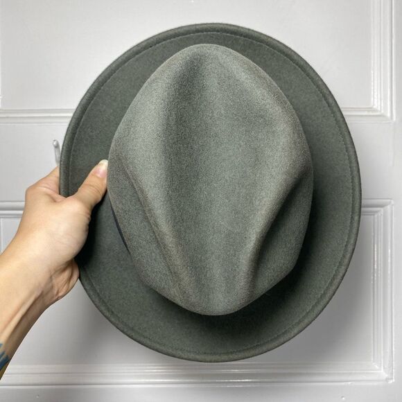 STETSON Cashmere Blend Fedora Hat in Gray/Black - Picture 6 of 10